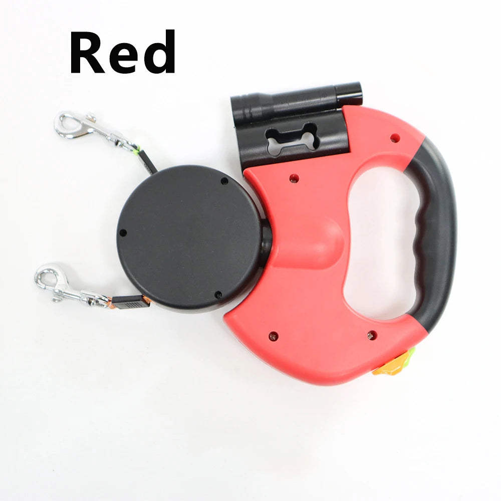 TwistGuard LED Double Dog Leash Delight