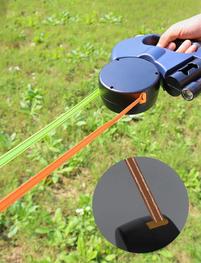 TwistGuard LED Double Dog Leash Delight