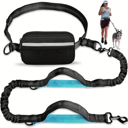 Hands-Free Dog Running Leash Adjustable