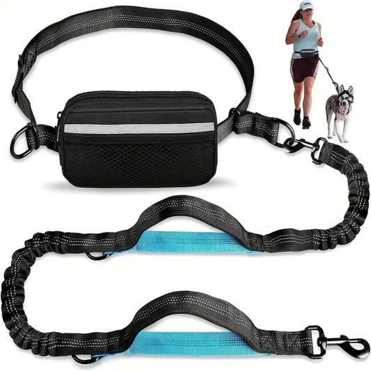 Hands-Free Dog Running Leash Adjustable