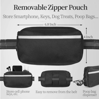 Hands-Free Dog Running Leash Adjustable