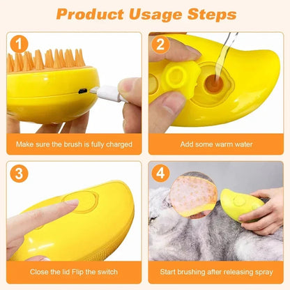 2 in 1 Pet Steam Groom Comb