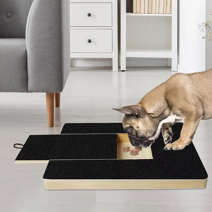 Paw-Friendly Nail Scratch Board with Built-in Treat Box