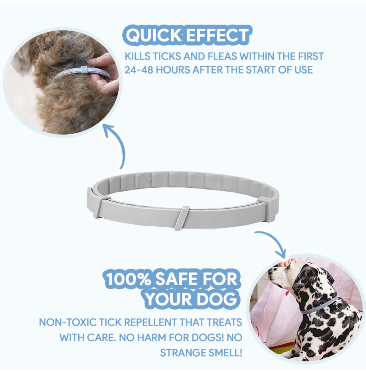 Flea & Tick Defense Collar for Dogs & Cats