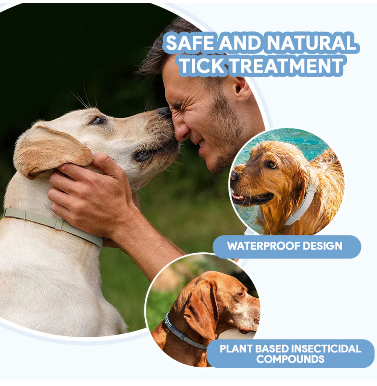 Flea & Tick Defense Collar for Dogs & Cats