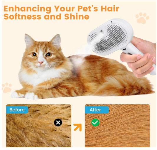 3 in 1 Mist Pet Grooming Brush